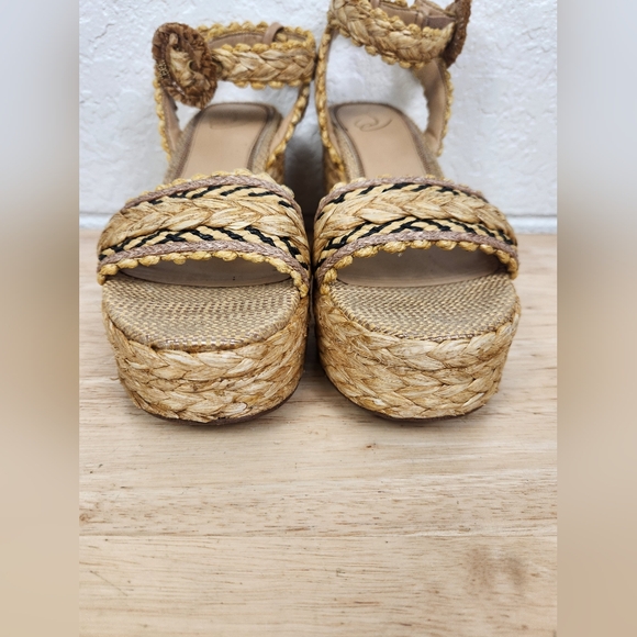 Sam edelman Iliana Heeled Sandals Womens 9 Espadrille Ankle Strap Platform Shoes - Picture 3 of 11